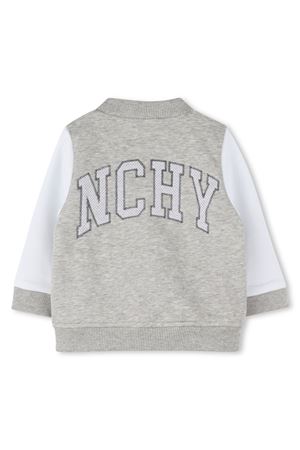 Giacca in misto cotone biologico grigio GIVENCHY KIDS | H30637A01